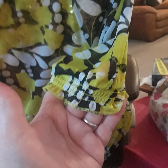 Plus Size Shear blouse perfect W/a camisole under - Picture 2 of 5